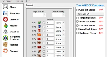 BOT GLOBAL ANUAL MACRO, CAVEBOT, TARGET, HEAL, AUTO RING ETC