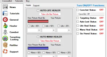 BOT GLOBAL ANUAL MACRO, CAVEBOT, TARGET, HEAL, AUTO RING ETC