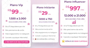 Seguidores no Instagram Premium Agência