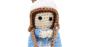 Mini Nossa Senhora da Graça em amigurumi
