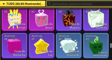 Conta OP Blox Fruit(Nivel 2300+, várias gamepasses e itens)