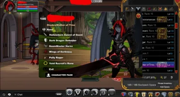 CONTA AQW LEVEL 100, HEROMART, VOT,DARKSIDE,ALPHA E +