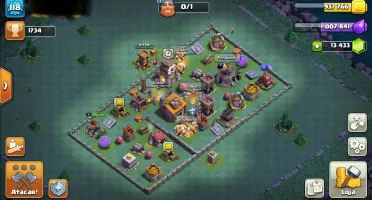 Conta clash of clans cv 10 semi full com 13400 gemas