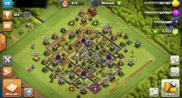 Conta clash of clans cv 10 semi full com 13400 gemas