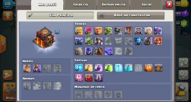 Conta clash of clans cv 10 semi full com 13400 gemas