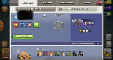 Conta clash of clans cv 10 semi full com 13400 gemas