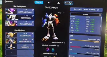 Digimon super rumble Omegamo + miko mode