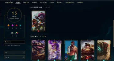 conta lol lvl 64 otima pra smurf