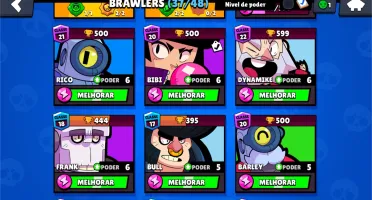 Conta Brawl Stars 15500 Trofeus 37/48