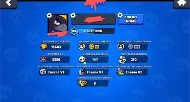 Conta Brawl Stars 15500 Trofeus 37/48