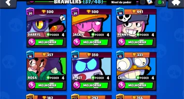 Conta Brawl Stars 15500 Trofeus 37/48