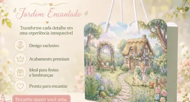 Kit 15 Sacolinhas Jardim Encantado - Pegue e Monte