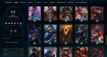 Ouro 2 com 120 Champs e 64 Skins ( MAIN ADC )