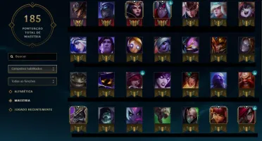 CONTA LEAGUE OF LEGENDS PRATA IV - 47 CAMPEÕES - 11 SKINS