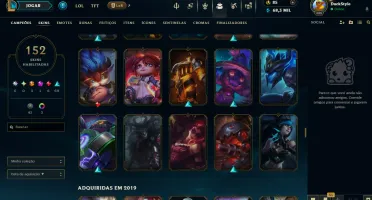conta de lol 11 anos muita skin