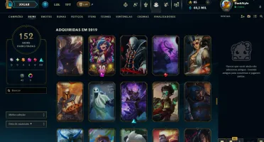 conta de lol 11 anos muita skin