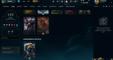 conta de lol 11 anos muita skin