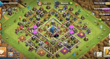 CV12 SEMI FULL CLASH OF CLANS COC TH12 BEM UPADA 8 SKINS