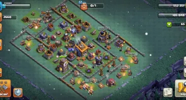 CV12 SEMI FULL CLASH OF CLANS COC TH12 BEM UPADA 8 SKINS