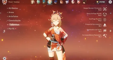 Genshin Impact AR 42 com 4 hero 5 estrelas