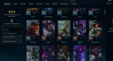 🔥Conta smurf LOL BR com 101 skins, 17000EA e 1033 RP🔥
