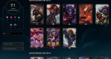 Conta League Of Legends Bronze 21 skins