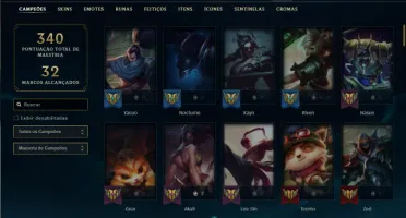 Prata 4 com 110 Champs e 51 Skins +1 Fragmento