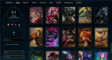 Prata 4 com 110 Champs e 51 Skins +1 Fragmento