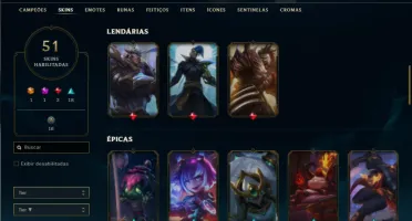 Prata 4 com 110 Champs e 51 Skins +1 Fragmento