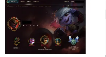 Conta lol diamante 4