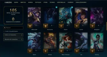 Esmeralda 1 com 75 Champs e 4 Skins