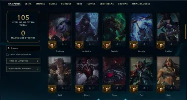 Esmeralda 1 com 75 Champs e 4 Skins