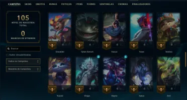 Esmeralda 1 com 75 Champs e 4 Skins
