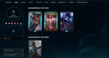 Esmeralda 1 com 75 Champs e 4 Skins