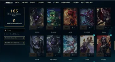 Esmeralda 1 com 75 Champs e 4 Skins
