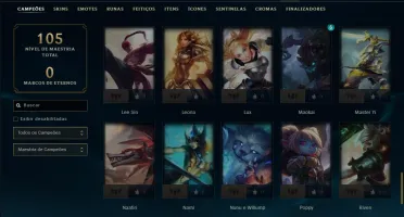 Esmeralda 1 com 75 Champs e 4 Skins