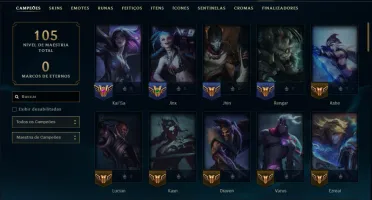 Esmeralda 1 com 75 Champs e 4 Skins