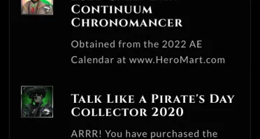 Conta de AQ3D founder muito rara com muitas heromarts