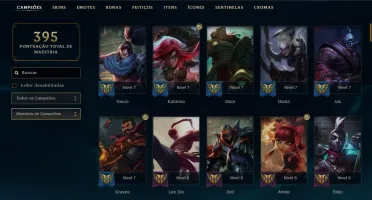 CONTA PLATINA 3, 45 SKINS, 112 CHAMPS!
