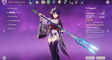Conta genshin AR 54 Muito forte