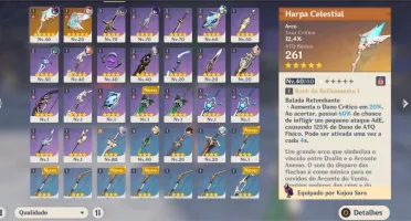 CONTA AR48 COM AYAKA, RAIDEN e CHILDE