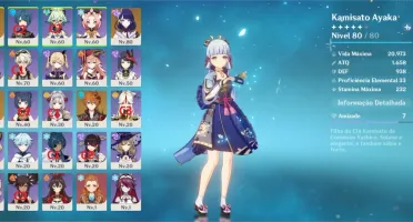 CONTA AR48 COM AYAKA, RAIDEN e CHILDE
