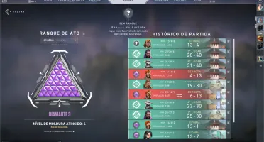 Conta de Valorant Diamante com coleção Sublime