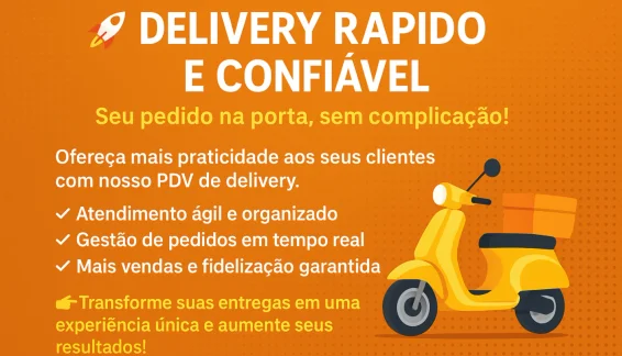 Delivery Rápido e Confiável PDV