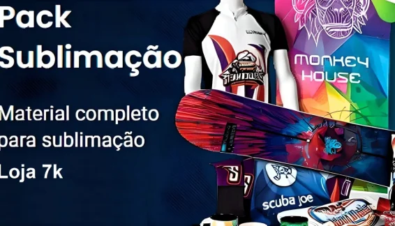 Mega Pack para Sublimação - Camisas, Canecas, Chinelos e +