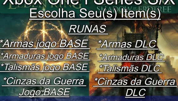 Elden Ring - PROMOÇÃO Runas /Armas /Sets /Talismãs/Cinzas G.