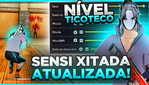 Sensibilidade xitada freefire 💘