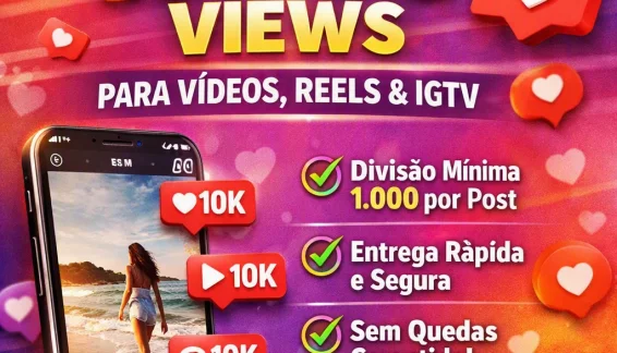 Instagram Visualizações 10K - Igtv, Reels Ou Videos.