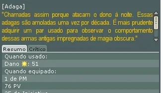 RELÍQUIA ADAGA CRIVAS - EFRIM