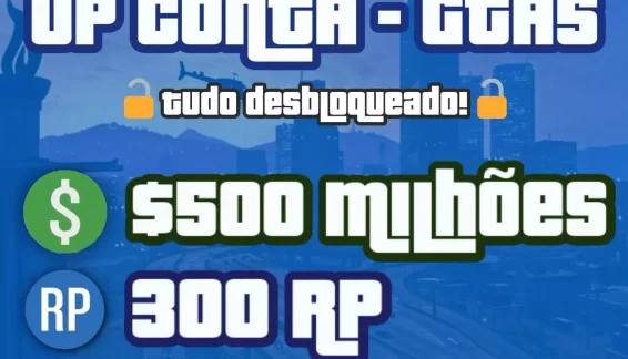 GTAV ONLINE 500 MILHÕES PARA PC + BRINDES